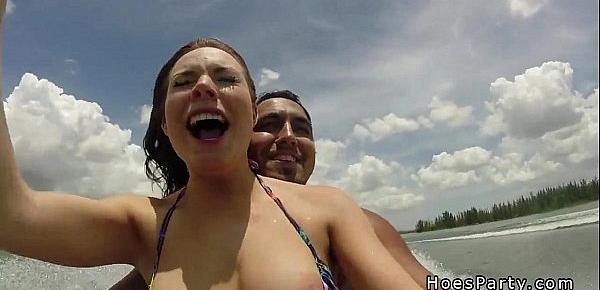  Amateur teens orgy partying on the boat